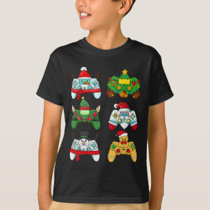 Camiseta Sombrero de Santa del Controlador de Videojuegos p