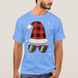 Camiseta Sombrero de Santa Hat rojo Parejas coincidentes co