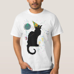 Camiseta Sombrero de Santa Le Chat Noir Navidad