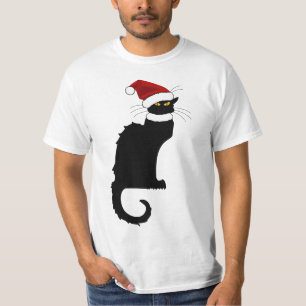 Camiseta Sombrero de Santa Le Chat Noir Navidad