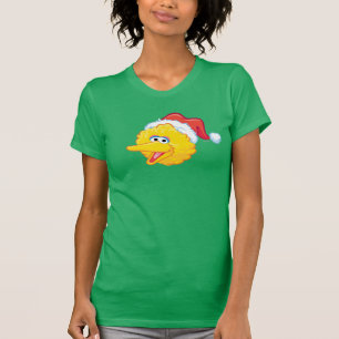 Camiseta Sombrero de Santa Pájaro Grande