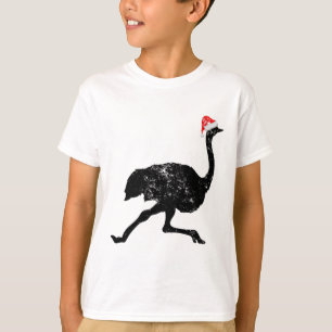 Camiseta Sombrero de Santa para avestruz - Pijama de Navida