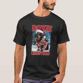 Camiseta Sombrero de Santa para Dachshund Disfraz para Aman
