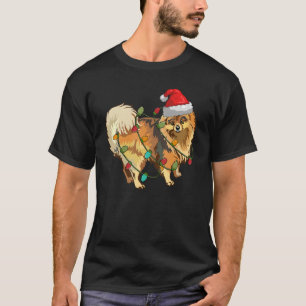 Camiseta Sombrero de Santa Pomerania ilumina a Navidades Pe