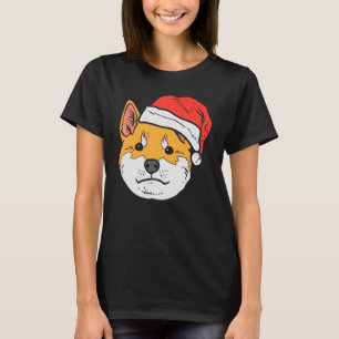 Camiseta Sombrero de Santa Shiba Inu Akita Akita Japonés Do