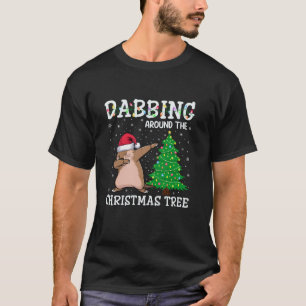 Camiseta Sombrero de Santa Sombrero Gopher Dabbing alrededo