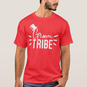 Camiseta Sombrero de tribu del novio Lindo compromiso Cumpl