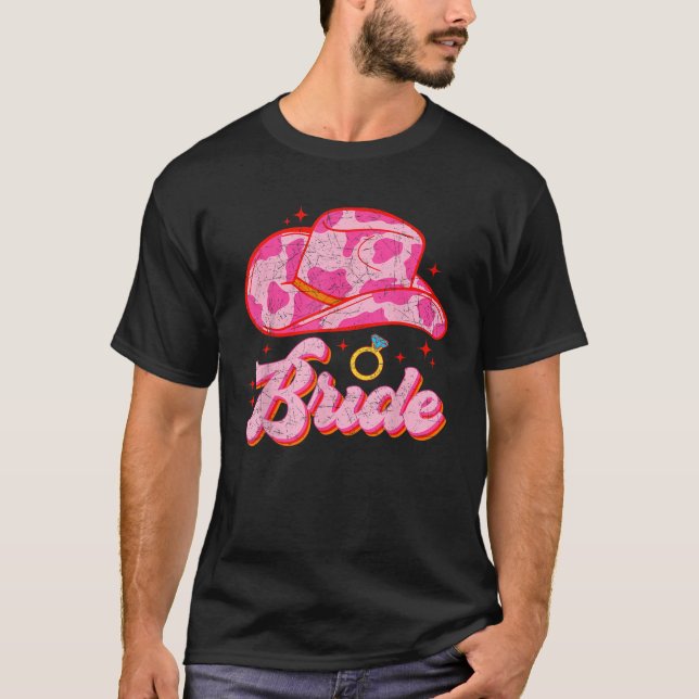 Camiseta Sombrero de vaquera del país de la novia Par de so (Anverso)