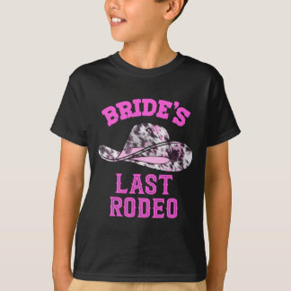 Camiseta Sombrero de vaquera del último rodeo de la novia p