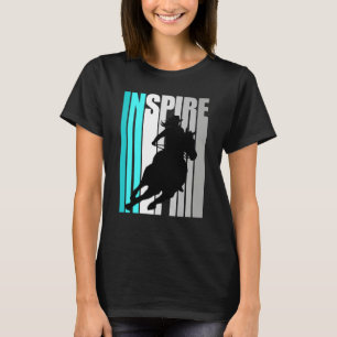Camiseta Sombrero de vaquera turquesa Tema occidental inspi
