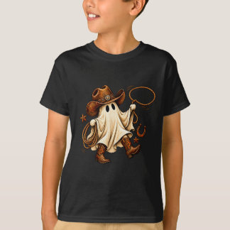 Camiseta sombrero de vaquero fantasma del oeste de Hallowee