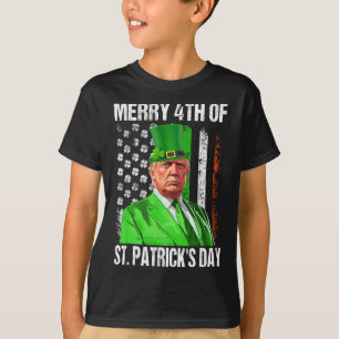 Camiseta Sombrero Divertido Duende De Trump Alegre 4 De San