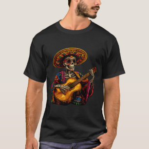 Camiseta Sombrero esqueleto México día de los muertos