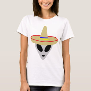 Camiseta sombrero extranjero mexicano