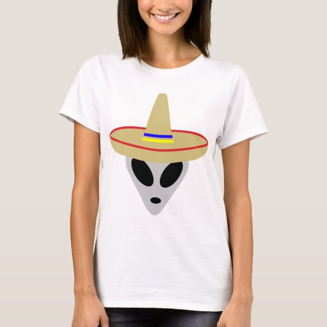 Camiseta sombrero extranjero mexicano (Anverso)