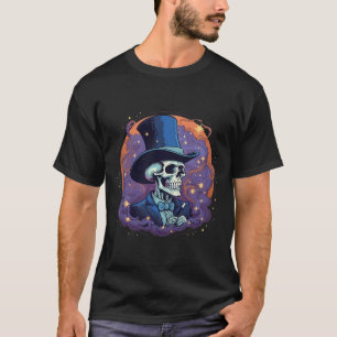 Camiseta Sombrero magnético estrella humo Calavera Hallowee