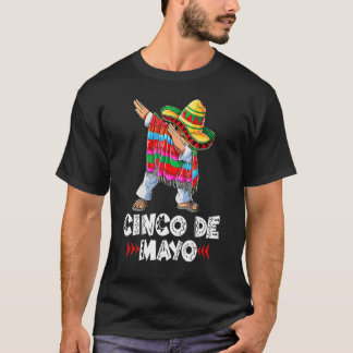 Camiseta Sombrero mexicano Cinco Dabbing De Poncho Mayo