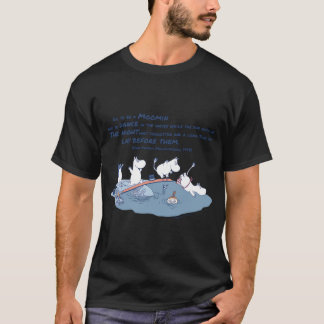 Camiseta Sombrero Moomin Snufkin Con Flores Delineadas