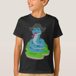 Camiseta Sombrero pirata pirata serpiente
