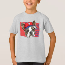 Sombrero Red Baseball de Boston Terrier BKG