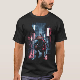 Camiseta Sombrero Ronin Samurái Japonés Arte Ukiyo-E Calle
