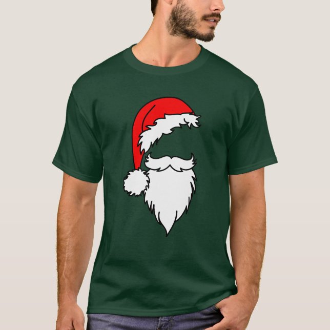 Camiseta Sombrero Santa con barba (Anverso)