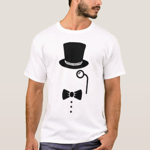 Camiseta Sombrero superior "Bougie Bastard", monocle y bowt