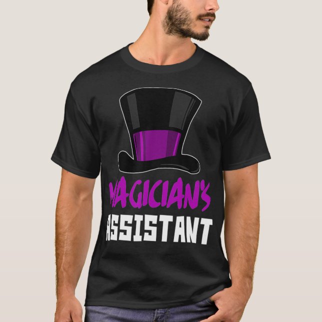 Camiseta Sombrero superior de asistente de magos (Anverso)