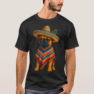 Camiseta Sombrero Tacos Fiesta Amante del Bulldog Francés C