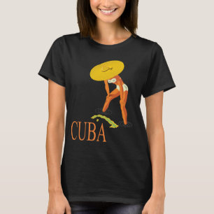 Camiseta Sombrero Tropical Cubano Retro Viaje