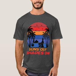 Camiseta Sombrillas, Sombras, Diversión en la playa