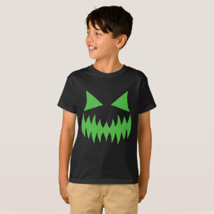 Camiseta Sombrío Calabaza divertida Jack O Lantern Face