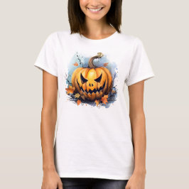 Camiseta Sombrío Jack-o-lantern de otoño