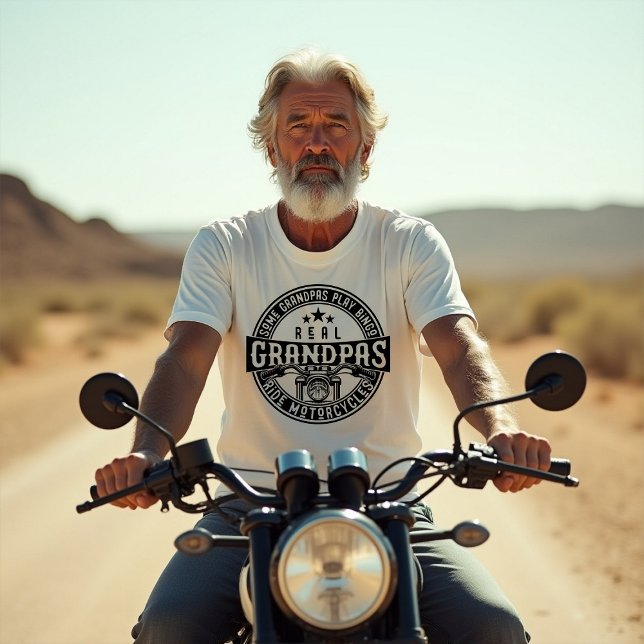 Camiseta Some Grandpas Play Bingo Real Grandpas Ride Motorc (Subido por el creador)