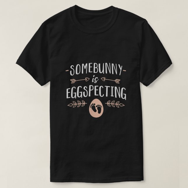 Camiseta Somebunny se acerca al embarazo de Semana Santa de (Diseño del anverso)