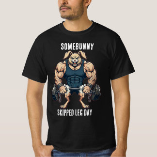 Camiseta Somebunny Skipped Leg Day Funny Gym Easter T-Shirt