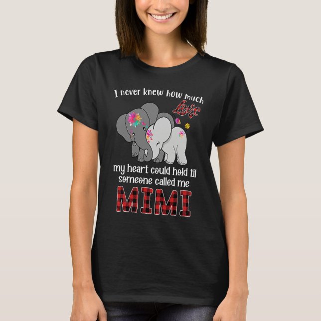 Camiseta Someone Called Me Mimi  Elephants Cute Mother's Da (Anverso)