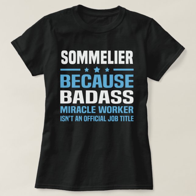 Camiseta Sommelier (Diseño del anverso)