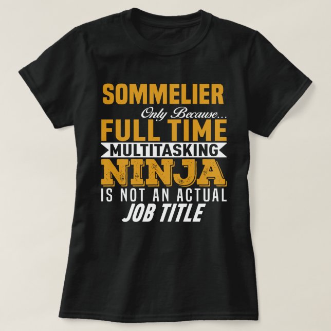 Camiseta Sommelier (Diseño del anverso)