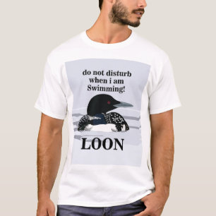 Camiseta Somormujo Común Somormujo Pájaro Agua Lago Diverti