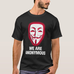 CAMISETA SOMOS ANÓNIMOS. (ROJO)