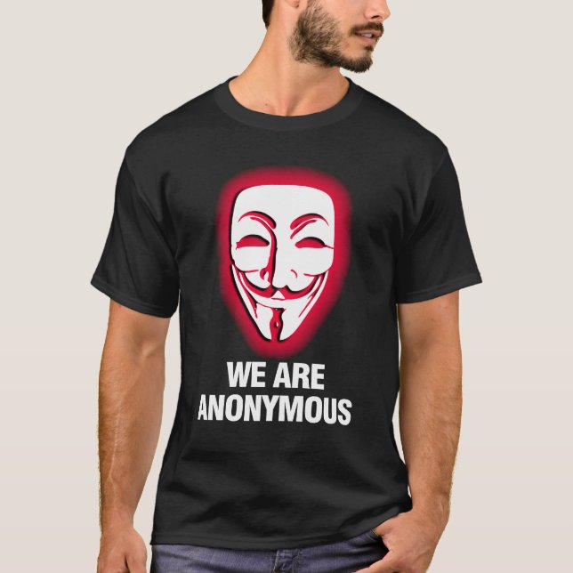 CAMISETA SOMOS ANÓNIMOS. (ROJO) (Anverso)