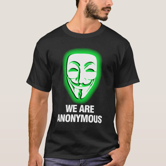 CAMISETA SOMOS ANÓNIMOS. (VERDE) (Anverso)