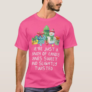 Camiseta Somos Chicas de Candy Canes Sweet and Twisted Navi