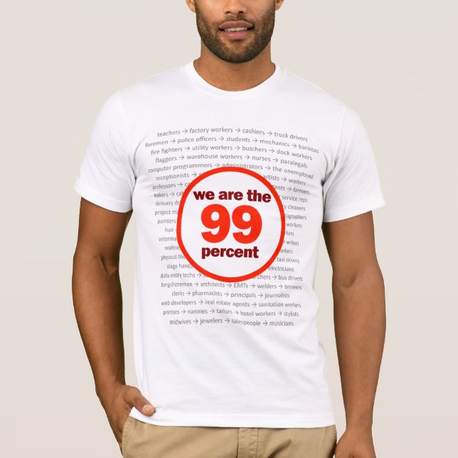 Camiseta Somos el 99 por ciento (Anverso)