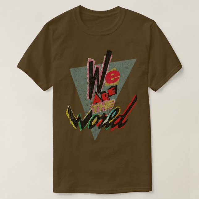 Camiseta Somos el mundo 1985 (Diseño del anverso)