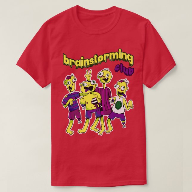 Camiseta Somos El Temor Nervioso Del Club Brainstorming (Diseño del anverso)
