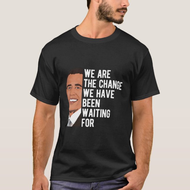 Camiseta Somos la cita del cambio Barack Obama (Anverso)