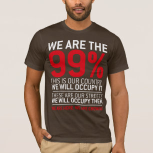 Camiseta Somos los 99% - el 99 por ciento ocupa Wall Street