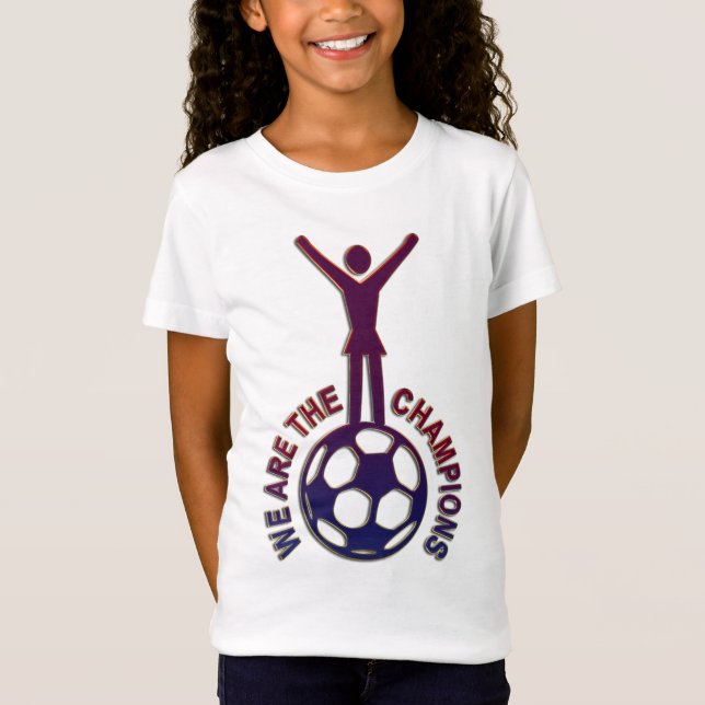 Camiseta SOMOS LOS CAMPEONES - Fútbol femenino (Anverso)